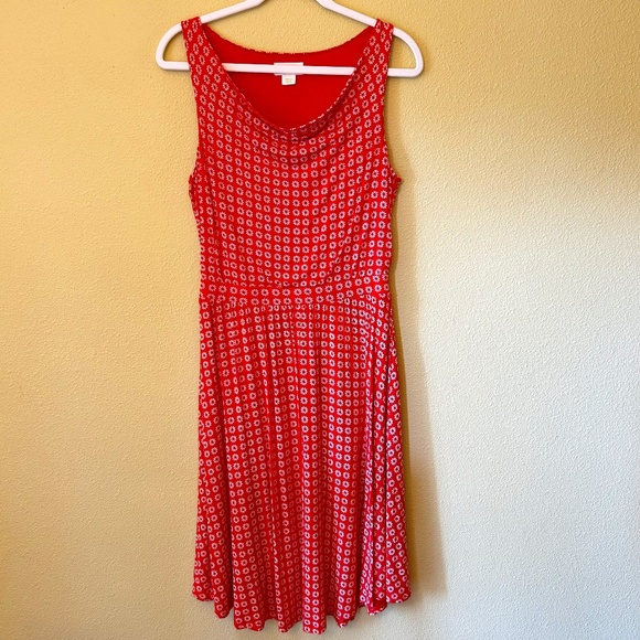 Maeve Dresses & Skirts - Anthropologie Maeve Dress Orange Floral Sleeveless Brianne Jersey Small